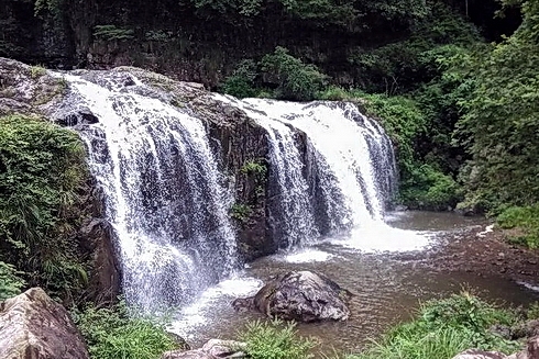 (图：百丈漈风景区三漈瀑布)